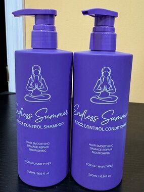 Karma beauty - endless summer Frizz Control Shampoo & Conditioner Set - 16.9 Oz